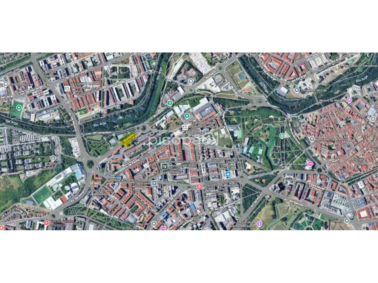 Exterior view of Flat for sale in  Pamplona / Iruña  with Heating, Parquet flooring and Alarm