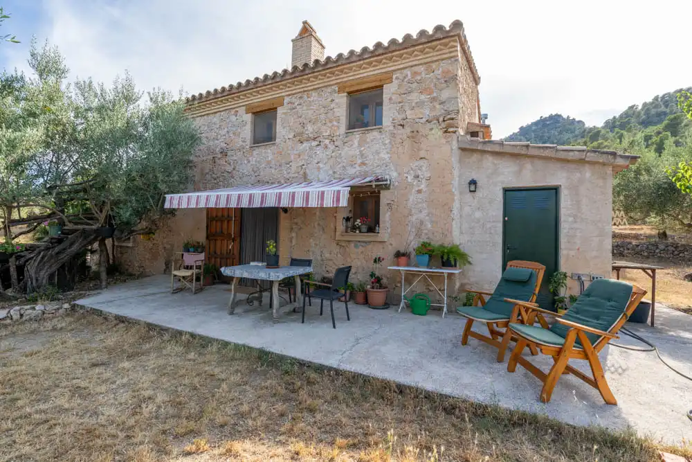 Vista exterior de Finca rústica en venta en Aldover con Jardín privado, Terraza y Amueblado
