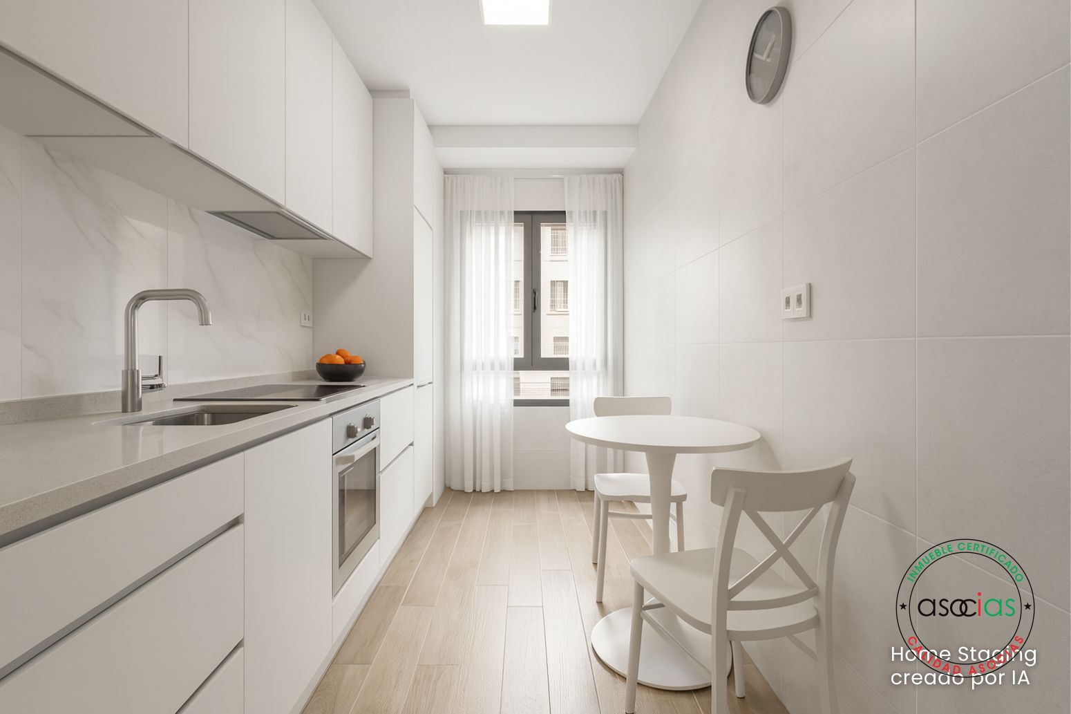 Kitchen of Flat for sale in Gijón   with Heating and Parquet flooring
