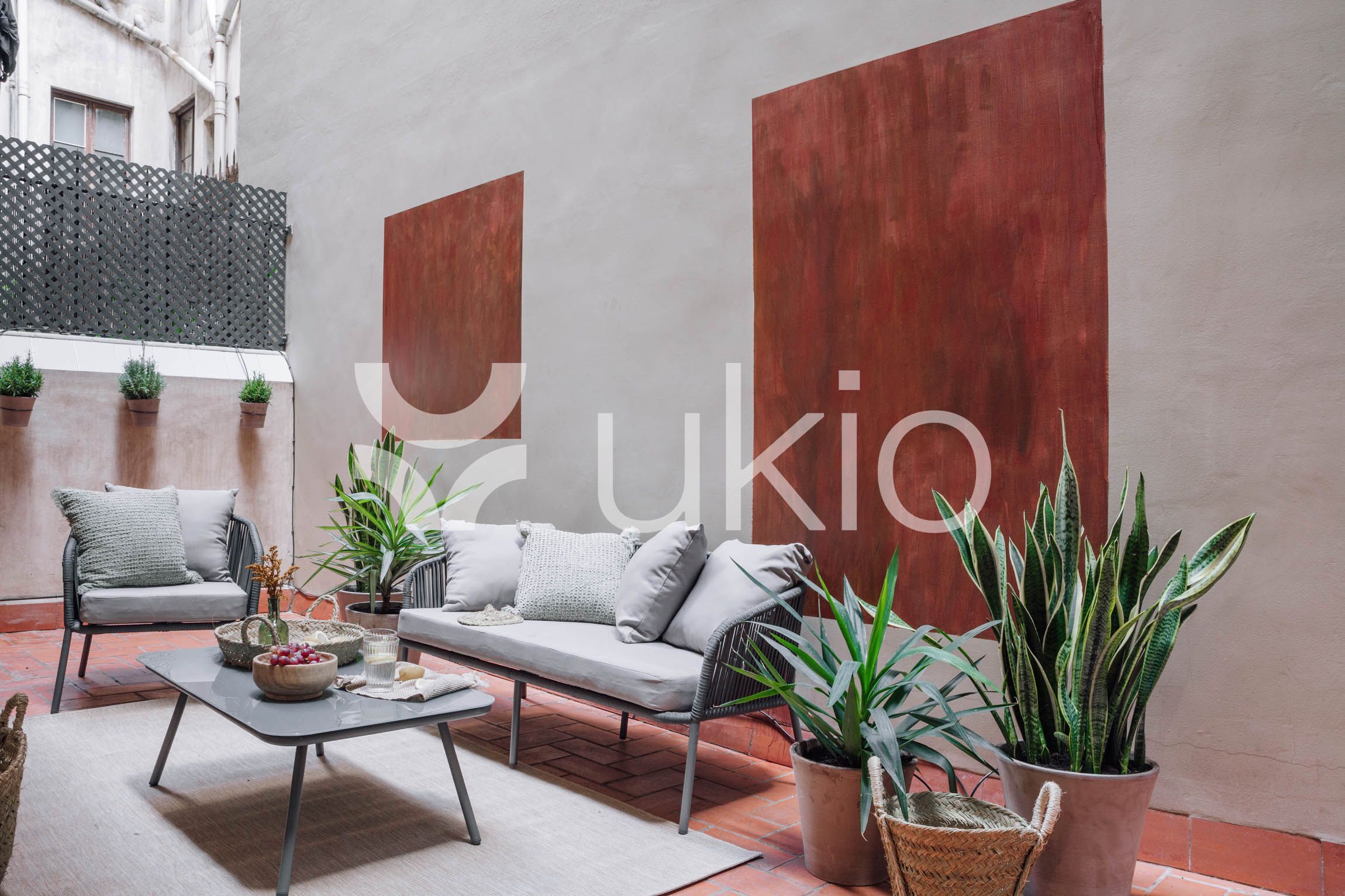 Terrace of Apartment to rent in  Barcelona Capital  with Air Conditioner, Terrace and Furnished
