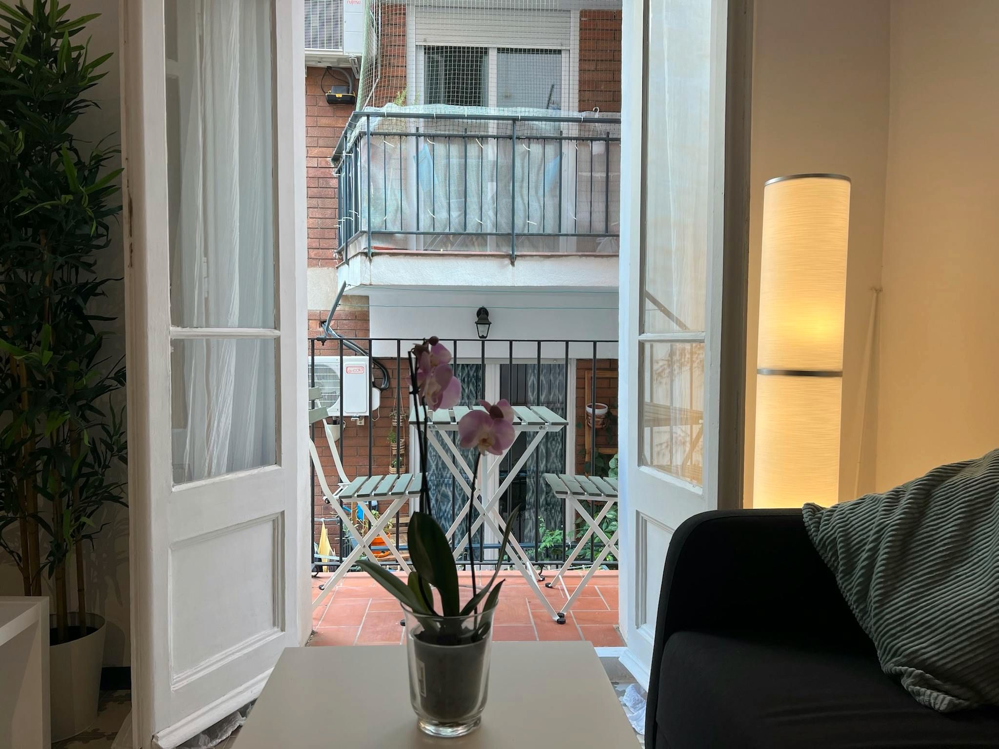 Balcony of Flat to rent in  Barcelona Capital  with Furnished, Washing machine and TV
