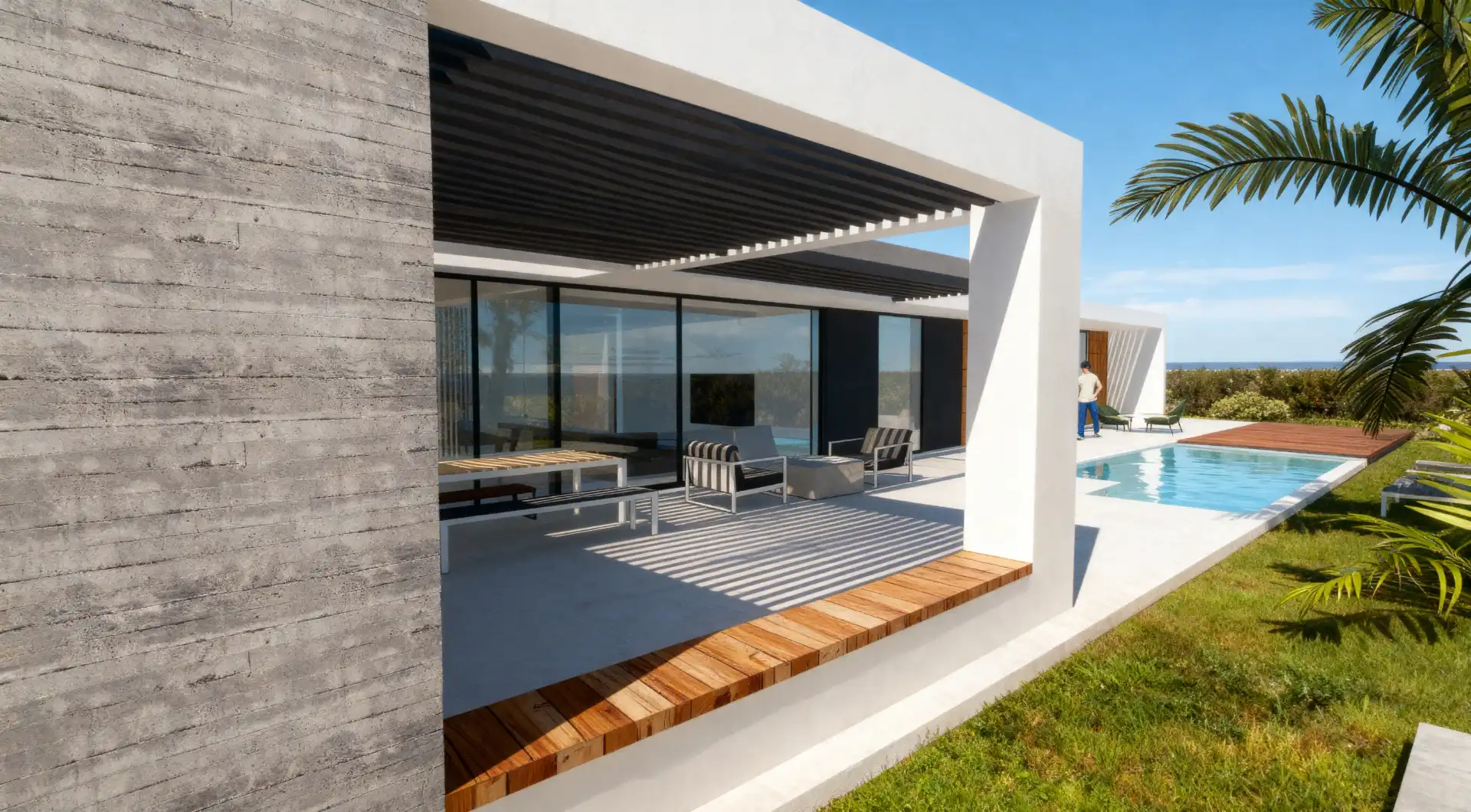 Terrassa de Casa o xalet en venda en La Oliva amb Aire condicionat, Jardí privat i Terrassa