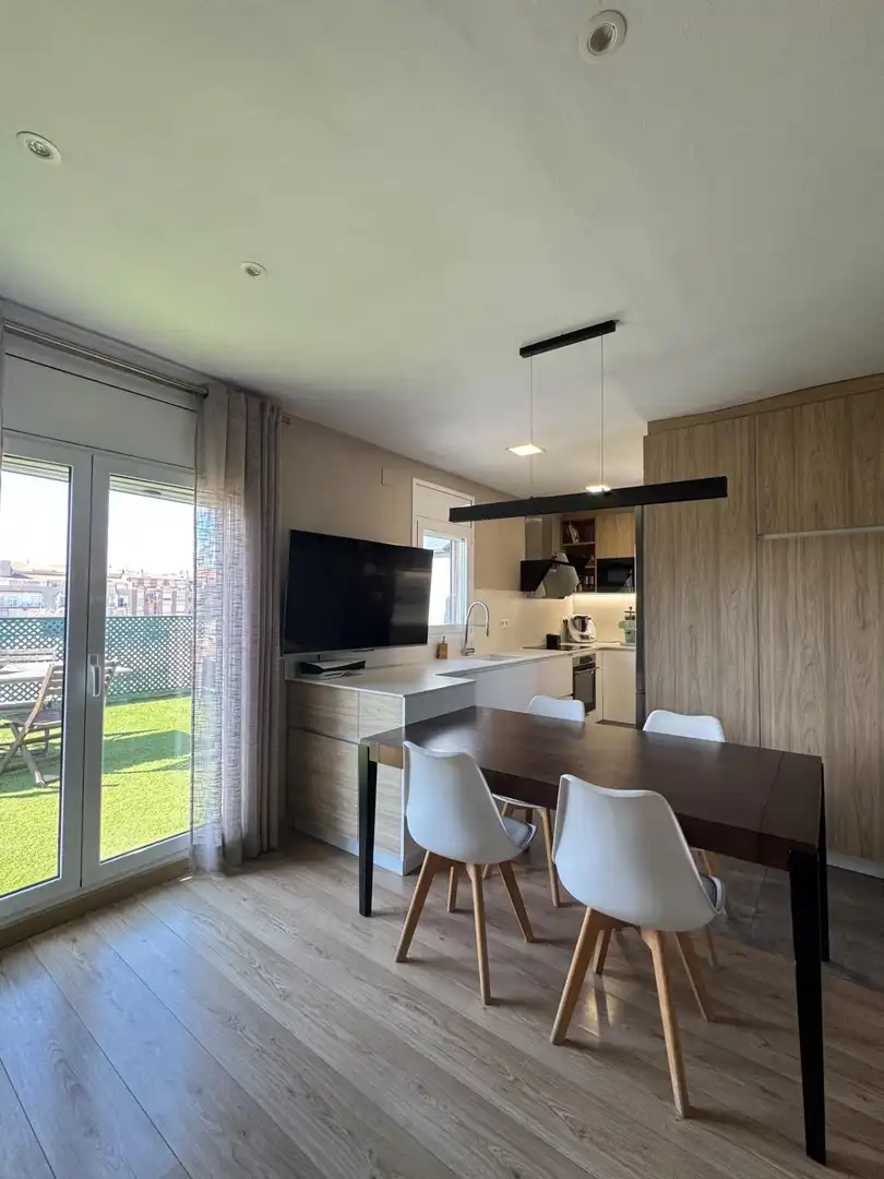 Cocina de Ático en venta en Igualada con Calefacción, Parquet y Terraza
