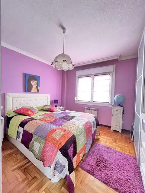 Schlafzimmer von Wohnung zum Verkauf in Gijón  mit Heizung, Parkett und Terrasse