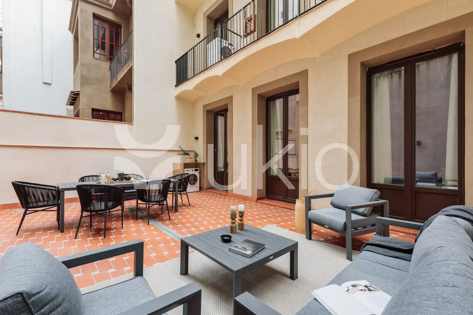 Terraza de Apartamento de alquiler en  Barcelona Capital con Aire acondicionado, Calefacción y Terraza