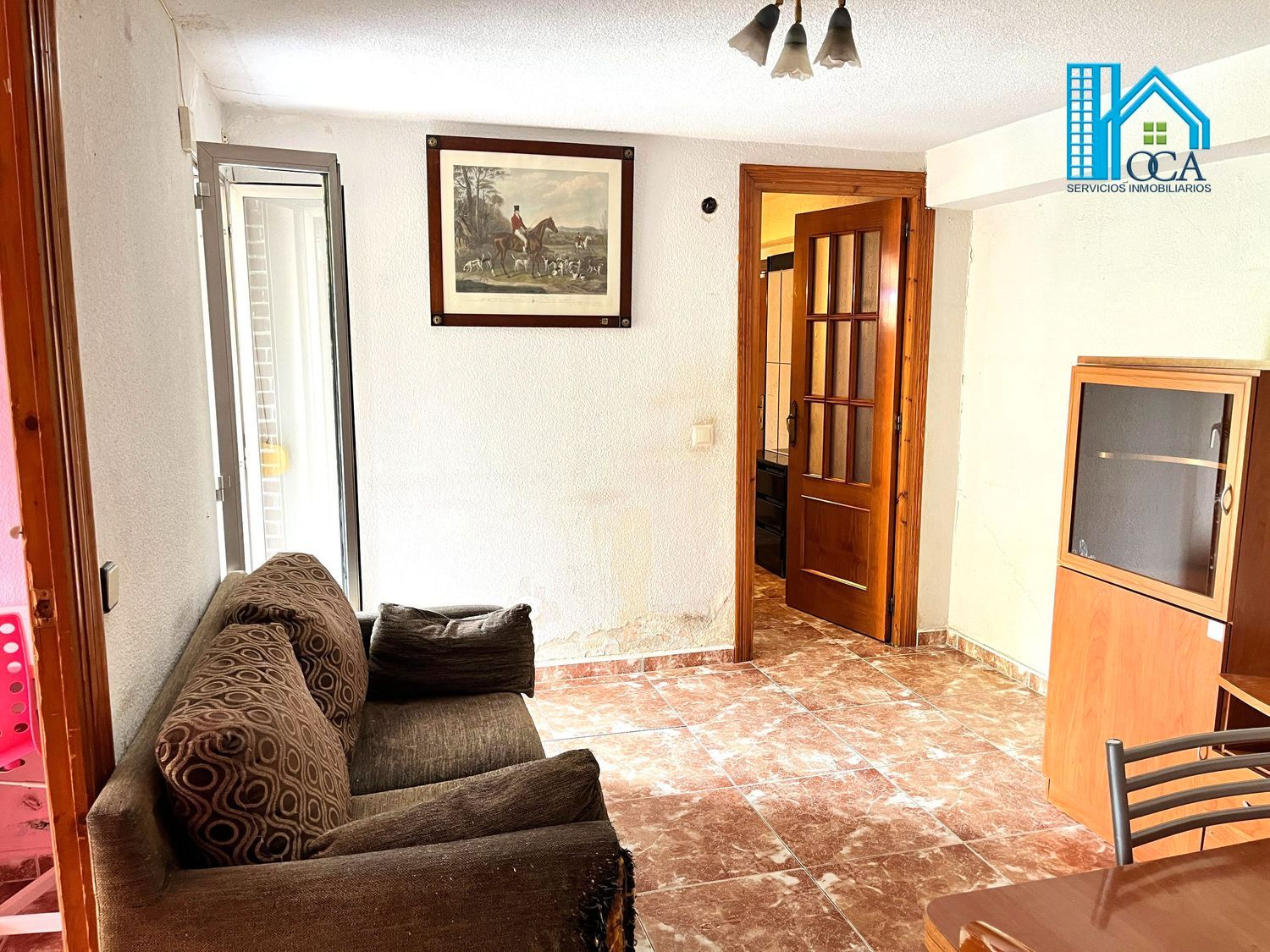 Living room of Flat for sale in  Madrid Capital  with Terrace and Balcony