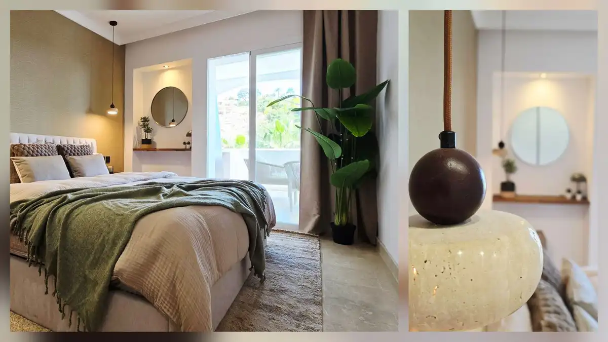 Dormitori de Apartament en venda en Benahavís amb Aire condicionat, Terrassa i Piscina comunitària