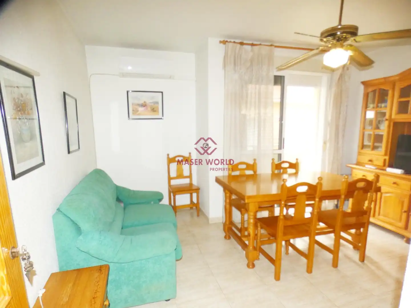 Living room of Flat for sale in Mazarrón  with Furnished and Balcony