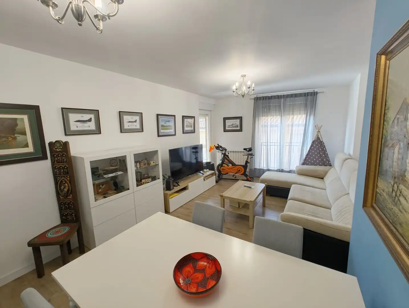 Wohnzimmer von Wohnung zum Verkauf in Estella / Lizarra mit Heizung, Terrasse und Möbliert