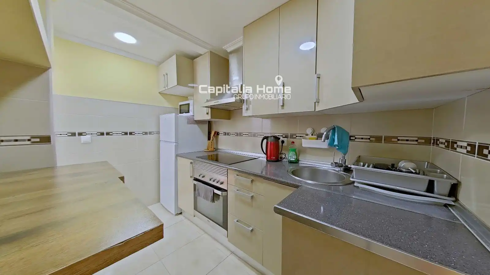 Cocina de Piso en venta en Alicante / Alacant con Aire acondicionado, Calefacción y Amueblado