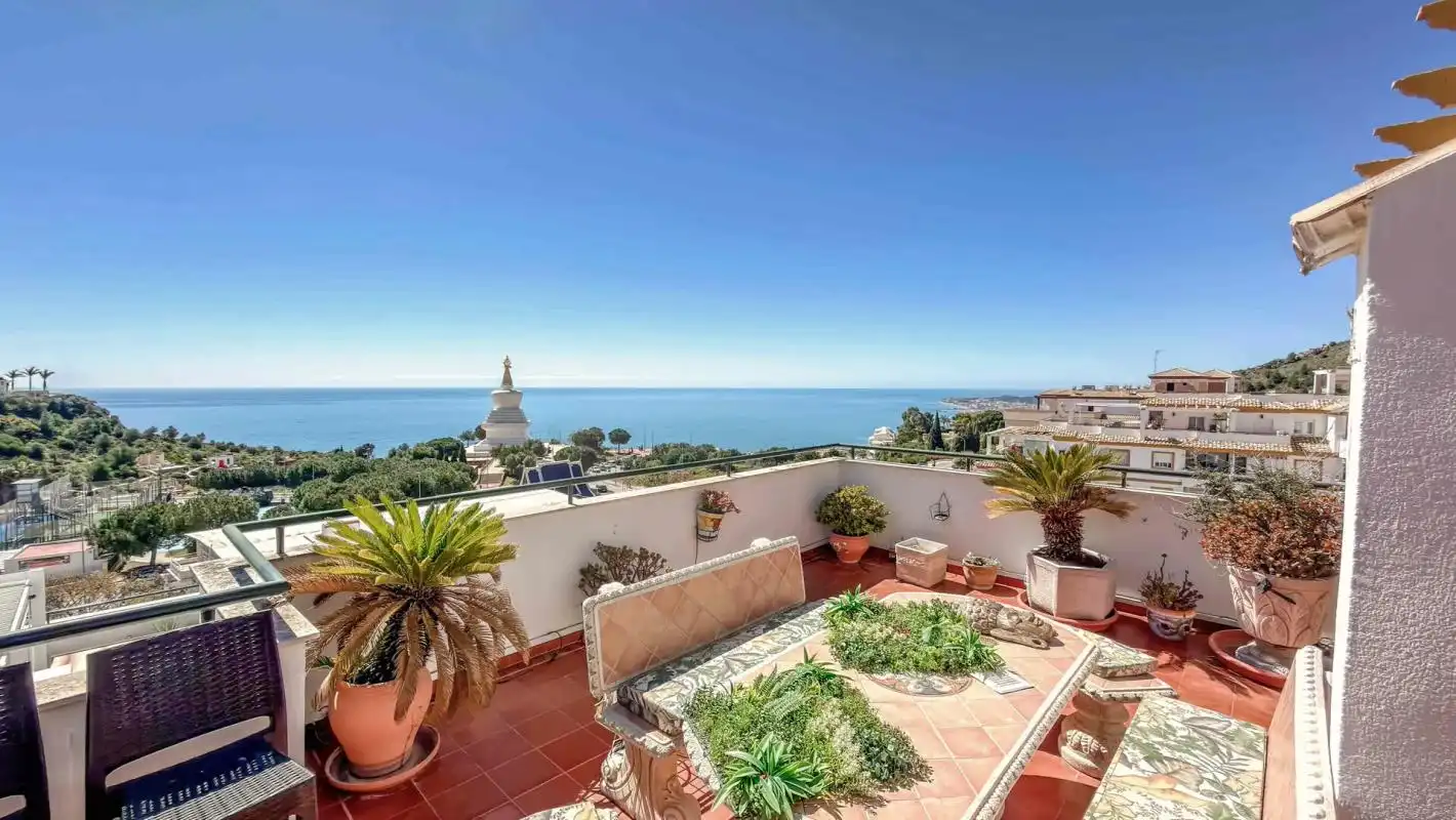 Terrassa de Àtic en venda en Benalmádena amb Aire condicionat, Calefacció i Jardí privat