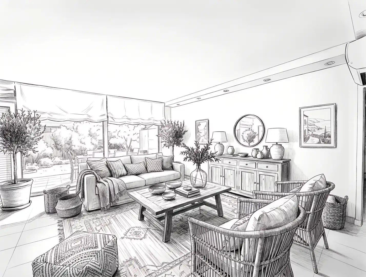 Sala de estar de Casa o chalet en venta en Rubí con Aire acondicionado, Calefacción y Jardín privado