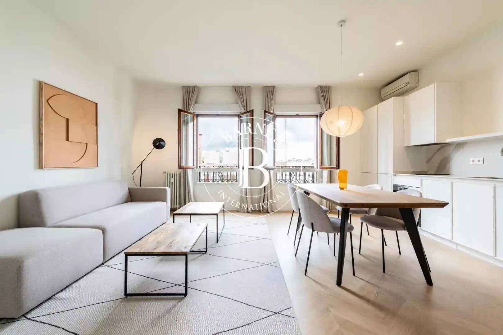 Wohnzimmer von Wohnung zur Miete in Madrid mit Klimaanlage, Heizung und Möbliert