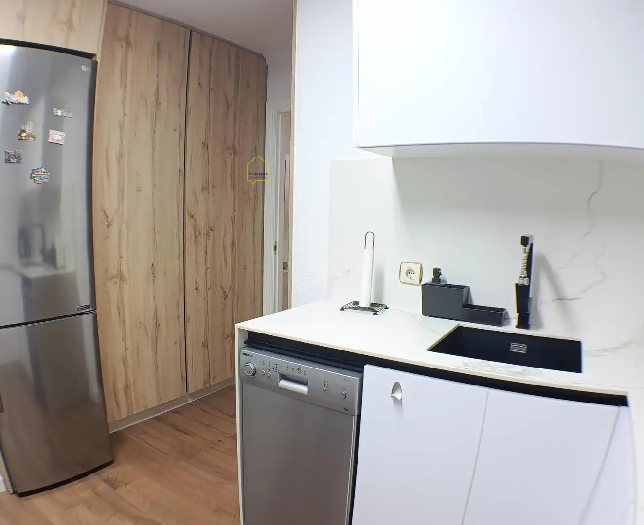 Kitchen of Flat for sale in Lorca  with Air Conditioner, Storage room and Balcony