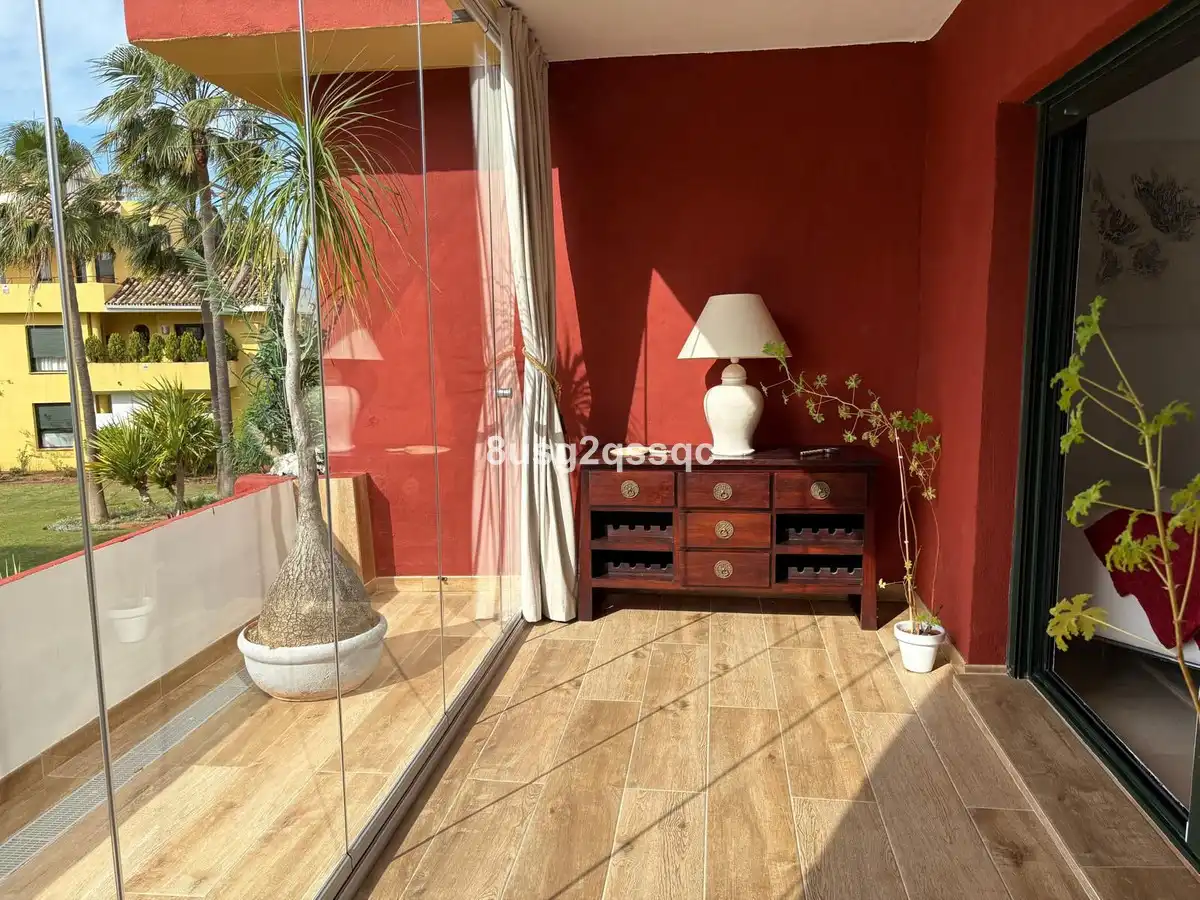 Terrace of Flat for sale in Estepona  with Air Conditioner, Furnished and TV