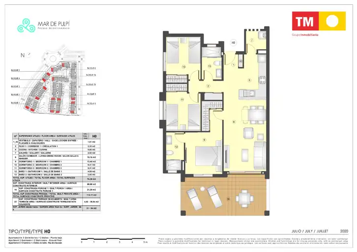 Mini appartamento con terrazza in vendita a Calle Berlin 9, imagen 9