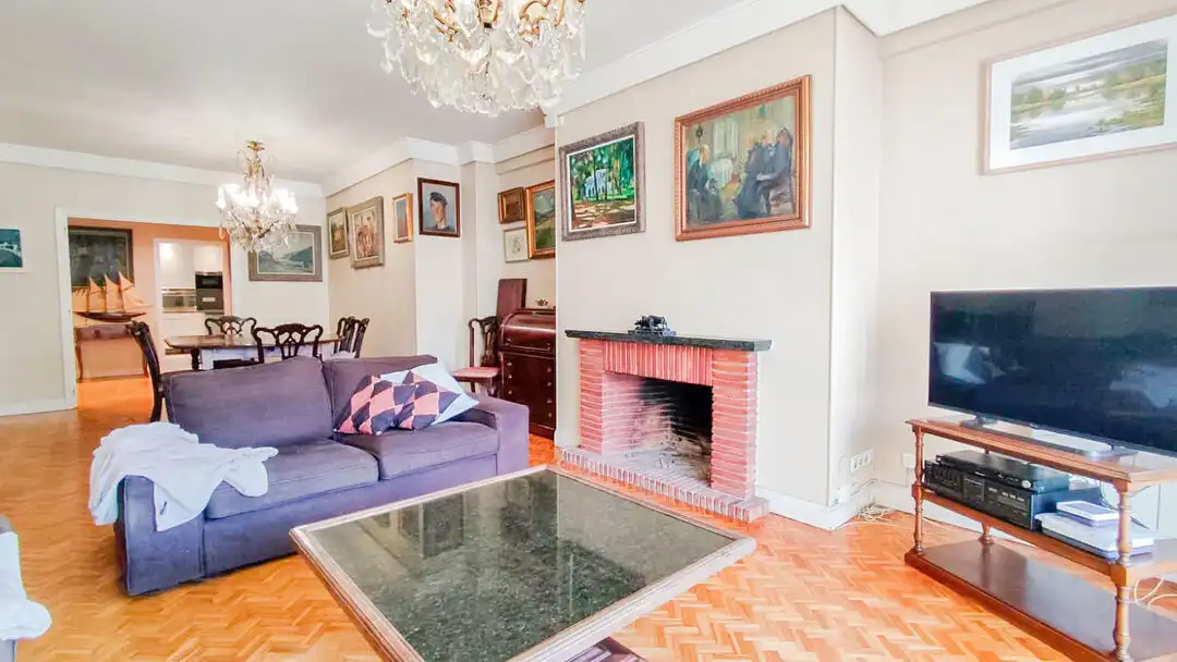 Sala de estar de Piso en venta en Donostia - San Sebastián  con Calefacción, Balcón y Alarma