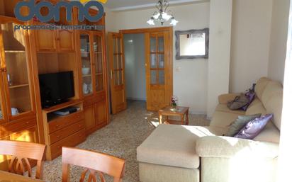 Living room of Flat for sale in  Almería Capital  with Air Conditioner, Terrace and Furnished