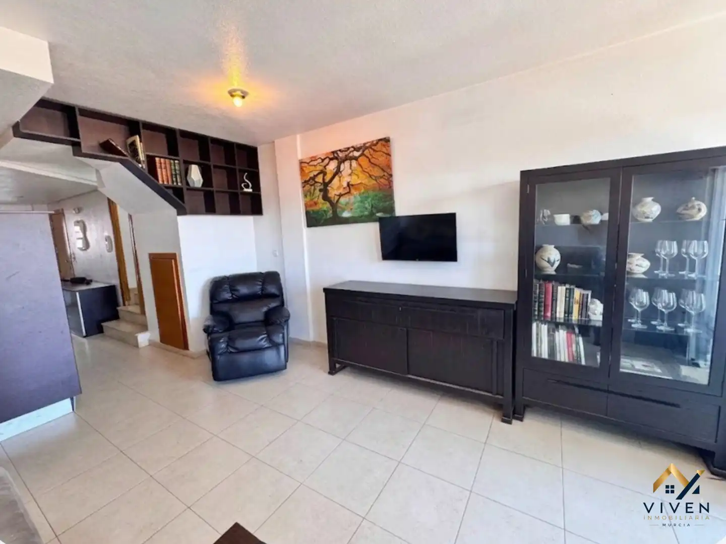 Sala de estar de Ático en venta en Murcia con Aire acondicionado, Calefacción y Terraza