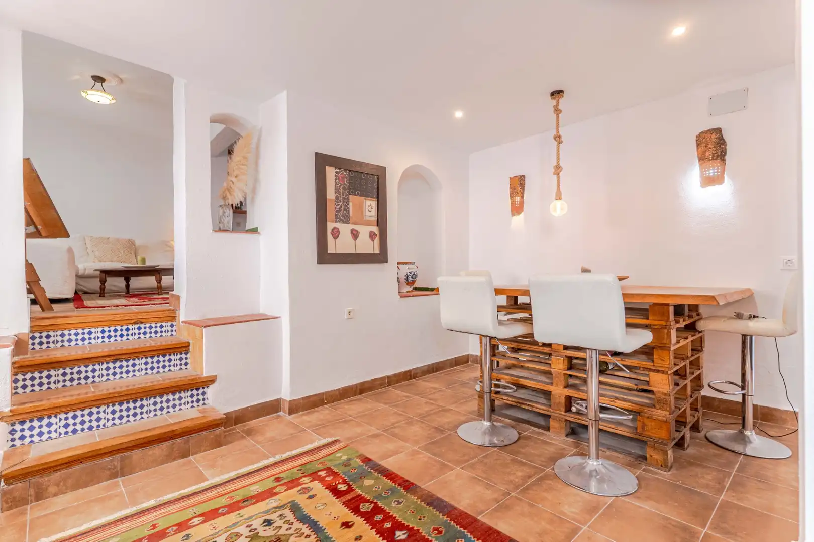 Dining room of Houses for sale in Salobreña  with Air Conditioner, Heating and Terrace