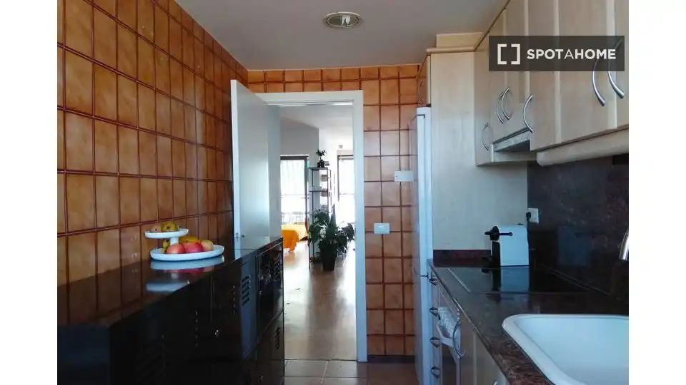 Cocina de Piso de alquiler en Xàtiva con Aire acondicionado, Calefacción y Amueblado