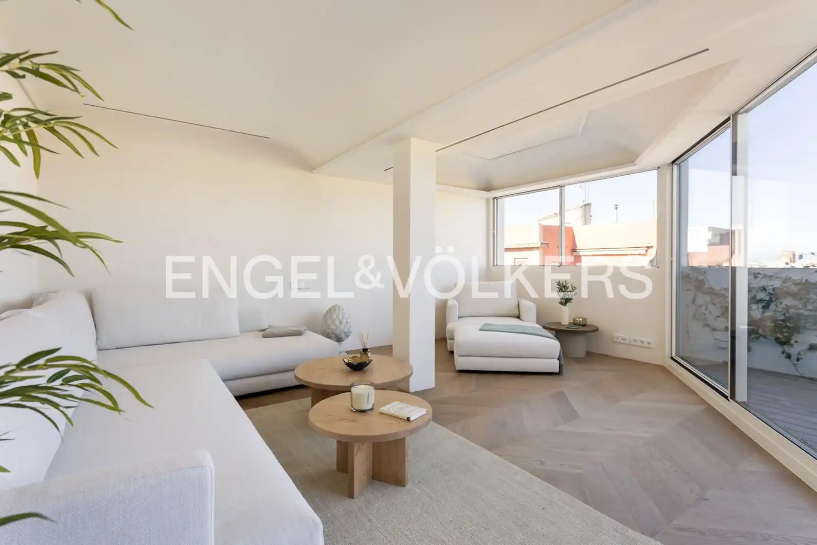 Living room of Attic for sale in Barrio de Salamanca