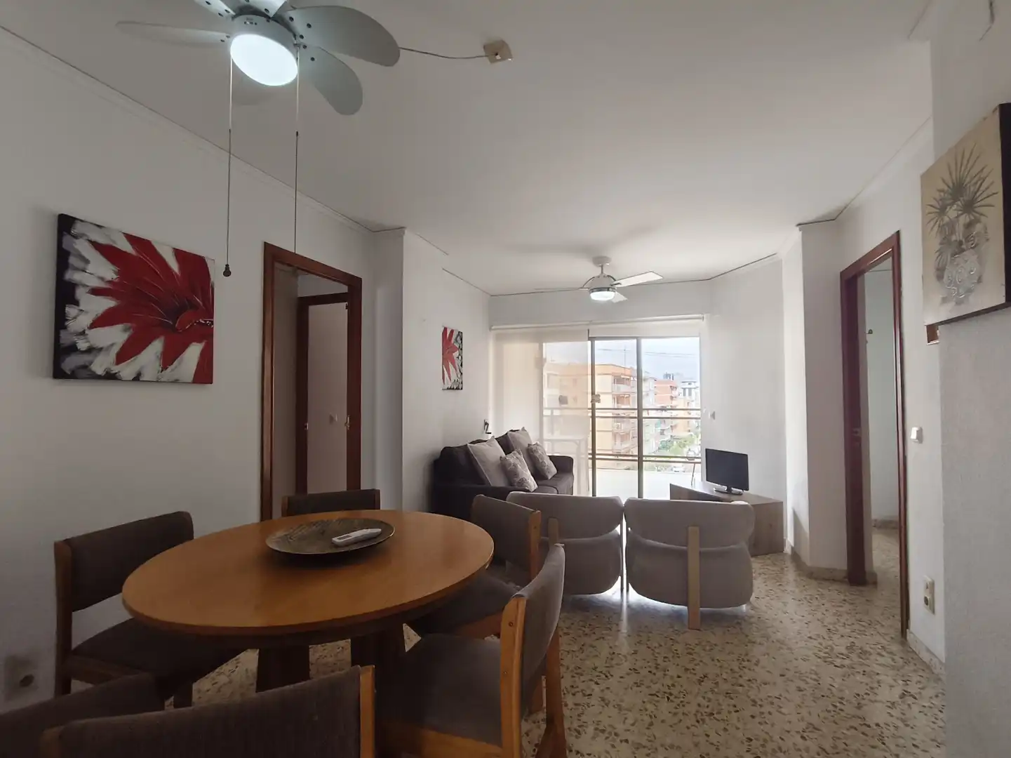 Sala d'estar de Pis de lloguer en Gandia amb Aire condicionat, Calefacció i Terrassa