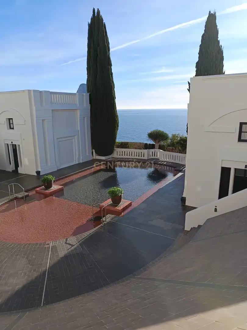 Terrasse von Maisonette zum Verkauf in Calpe / Calp mit Klimaanlage, Waschmaschine und Balkon