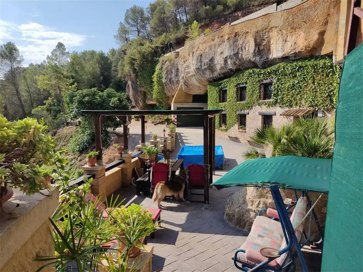 Terrassa de Finca rústica en venda en Castellfollit del Boix amb Aire condicionat, Parquet i Traster