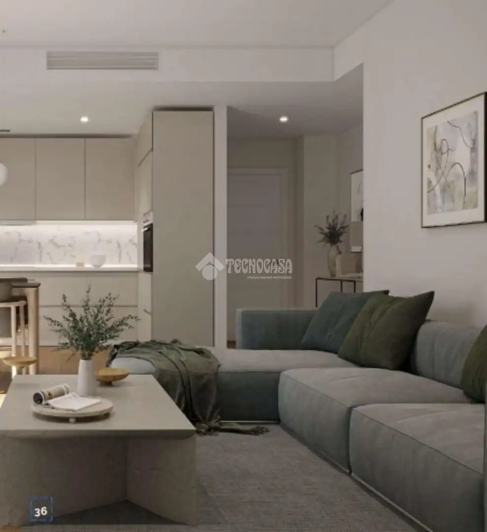Sala d'estar de Àtic en venda en Conil de la Frontera amb Aire condicionat, Terrassa i Traster
