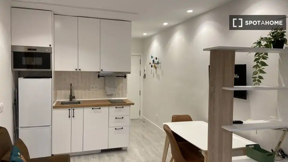 Cocina de Estudio para compartir en Madrid con Aire acondicionado, Calefacción y Terraza