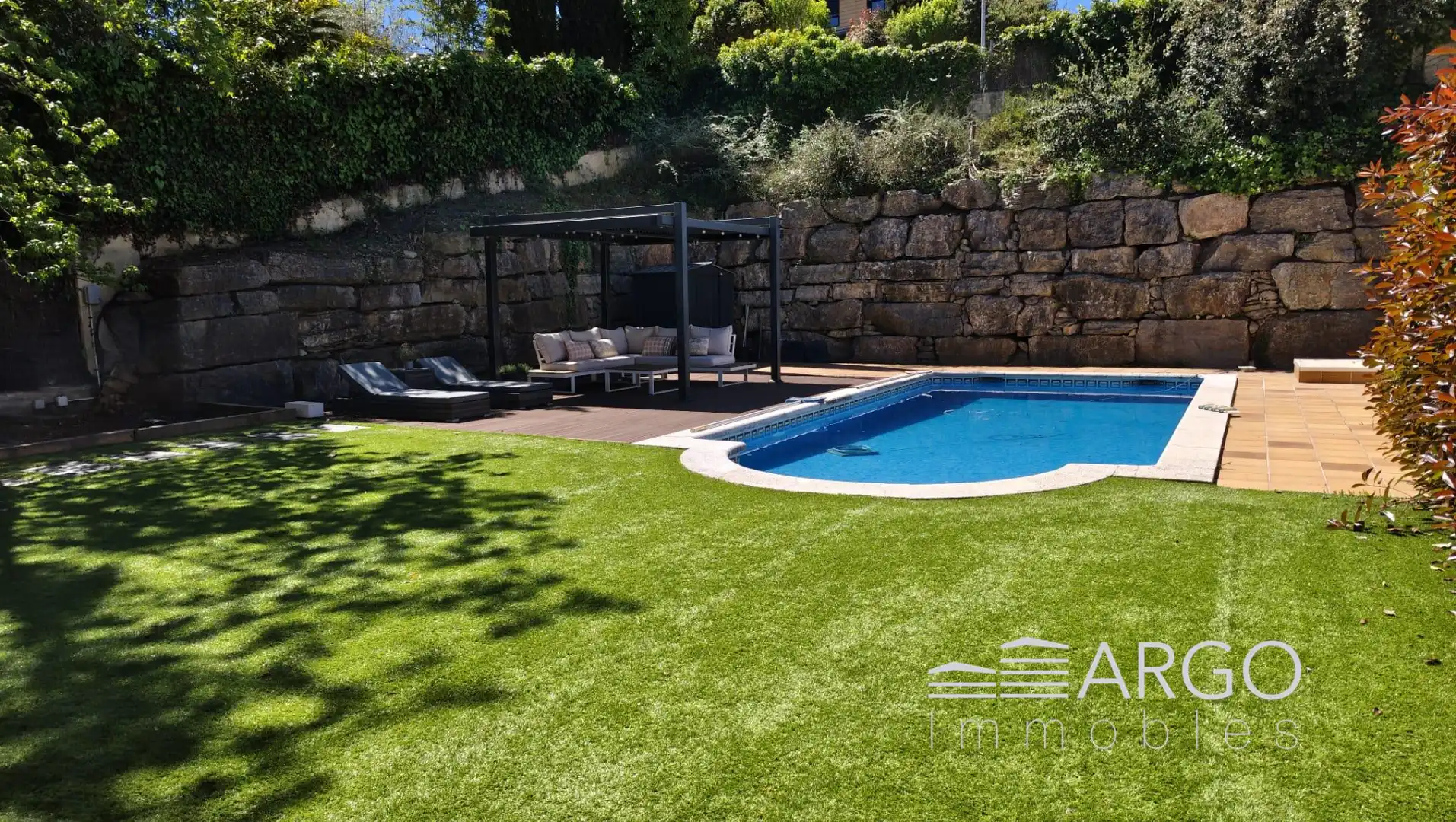 Piscina de Casa o chalet en venta en Vallromanes con Aire acondicionado, Calefacción y Jardín privado