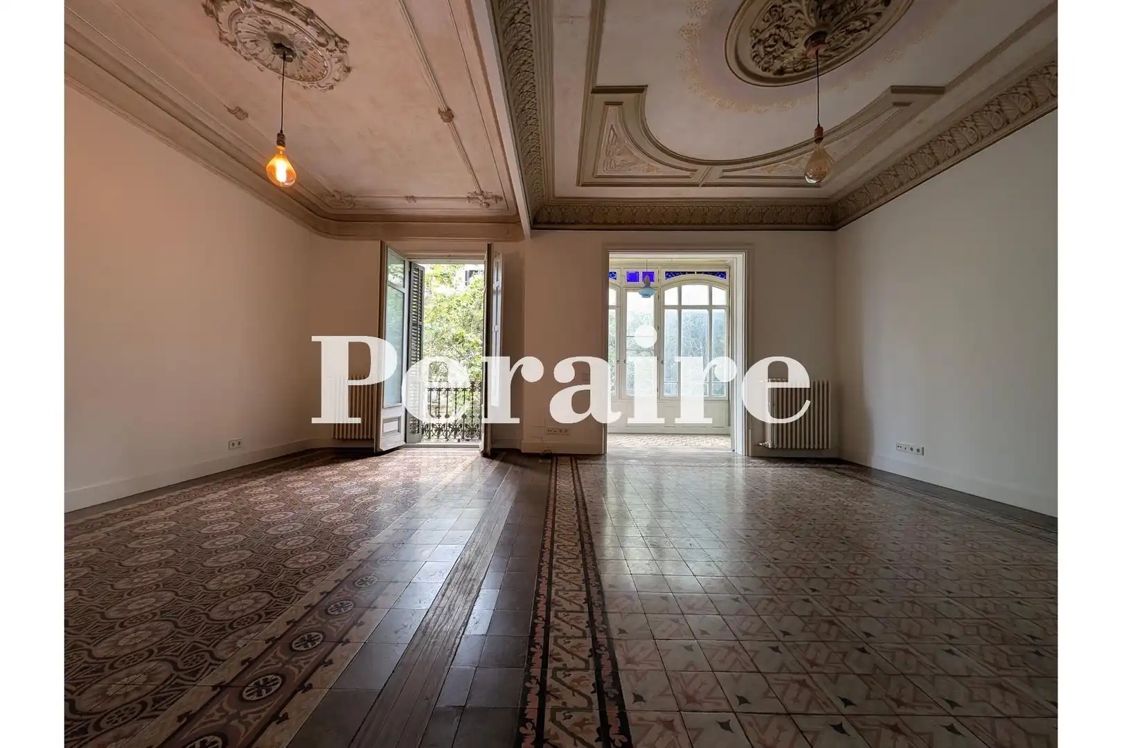 Wohnzimmer von Wohnung zur Miete in Barcelona mit Heizung und Balkon