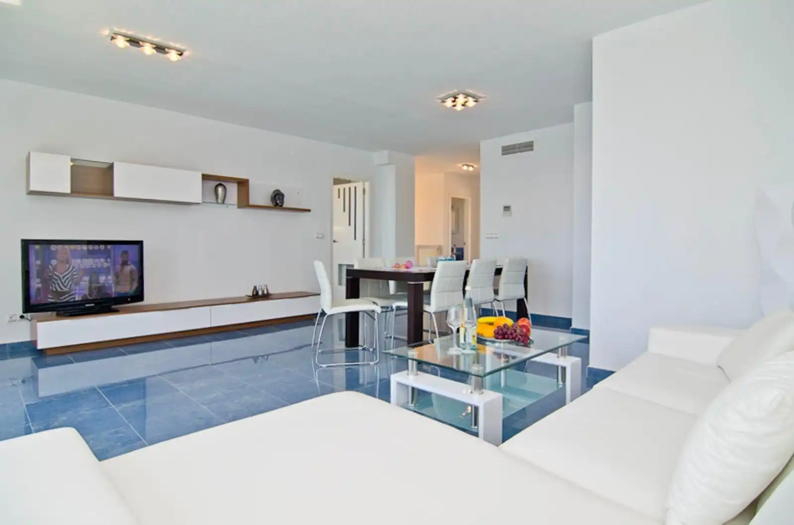 Living room of Attic for sale in Calpe / Calp  with Air Conditioner, Terrace and Furnished