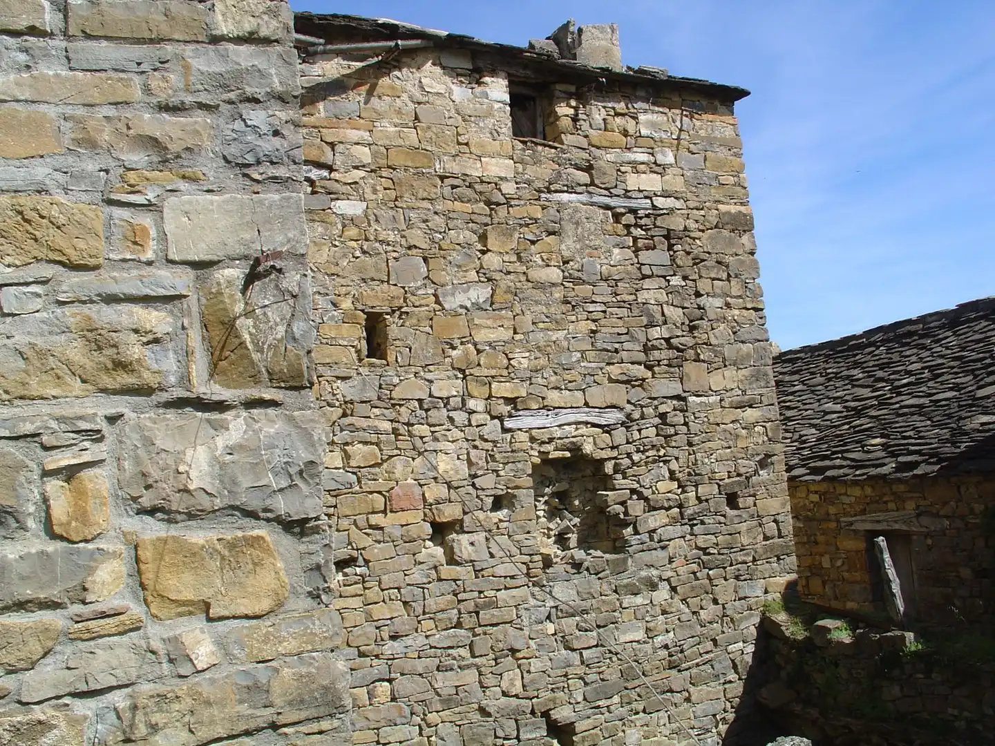 Vista exterior de Casa o chalet en venta en El Pueyo de Araguás con Jardín privado
