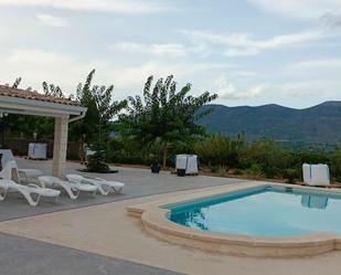 Swimming pool of House or chalet for sale in Benimarfull  with Private garden and Furnished