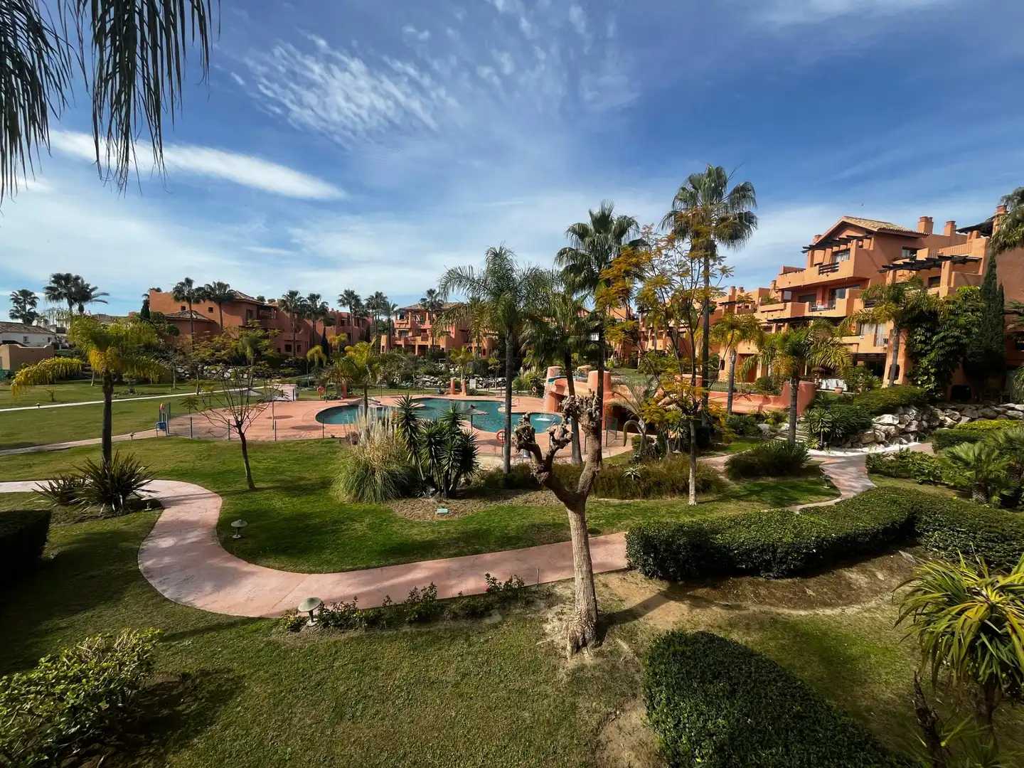 Jardín de Apartamento en venta en Estepona con Aire acondicionado, Terraza y Trastero