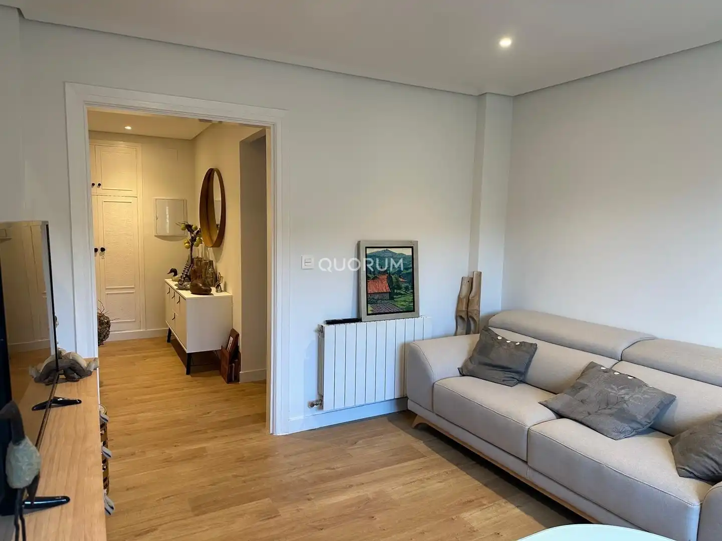 Sala de estar de Piso en venta en Getxo  con Calefacción, Terraza y Amueblado