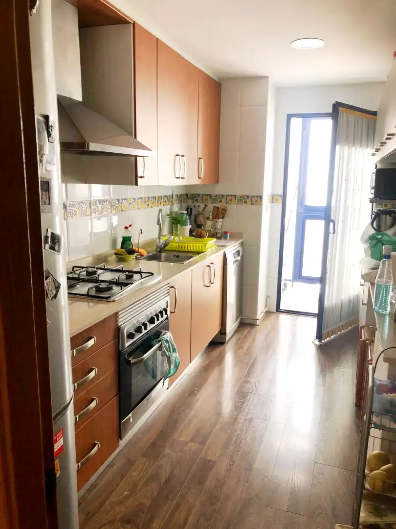 Cocina de Ático en venta en Alicante / Alacant con Aire acondicionado, Jardín privado y Parquet