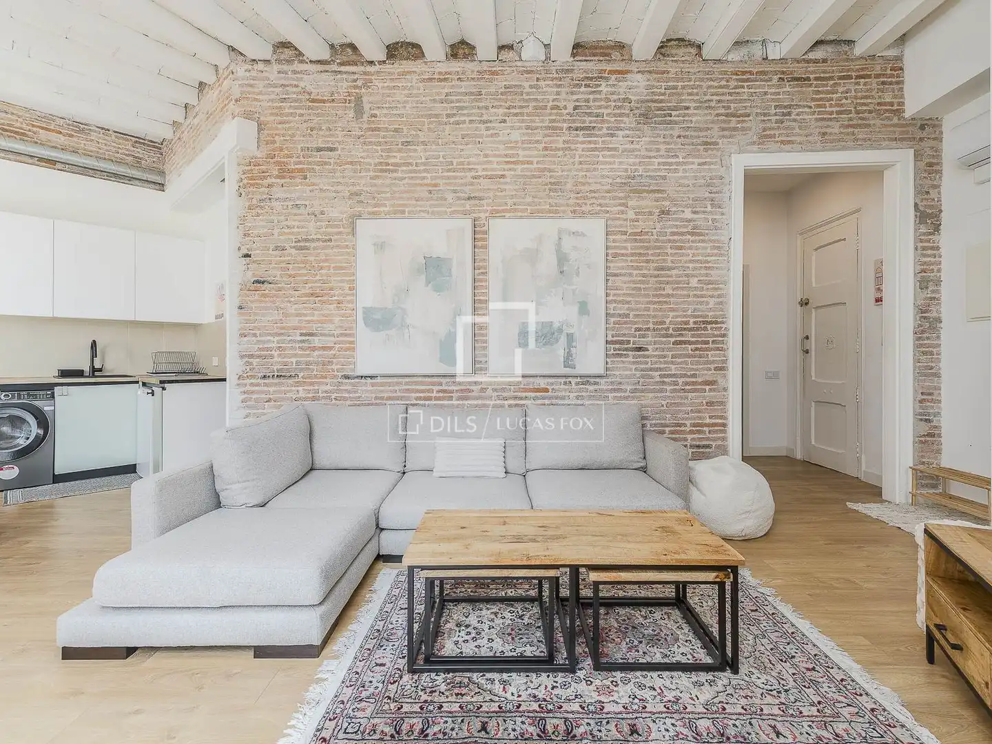 Sala de estar de Piso en venta en Barcelona con Aire acondicionado, Calefacción y Parquet