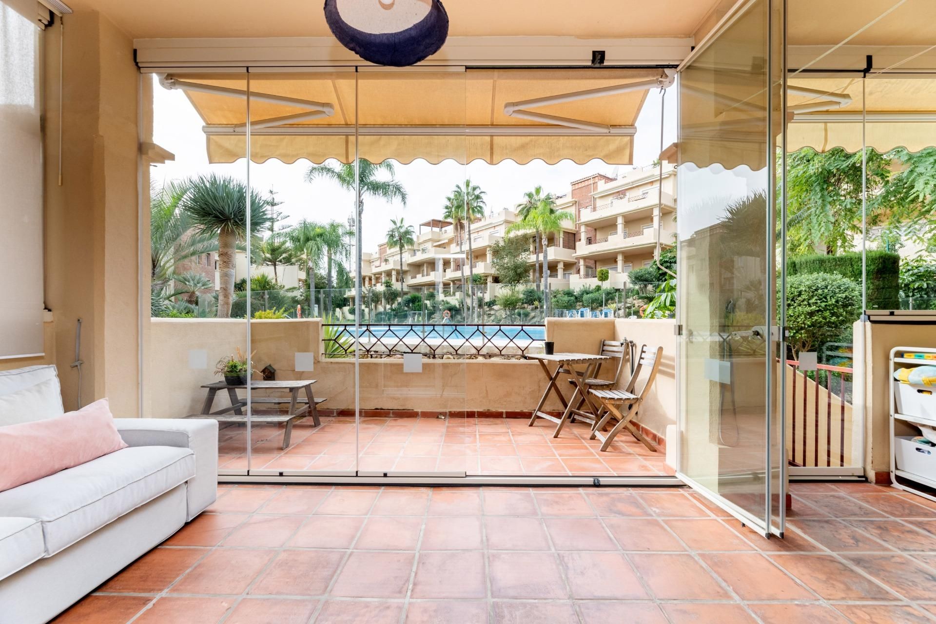 Terrace of Planta baja for sale in Benahavís  with Air Conditioner, Heating and Private garden