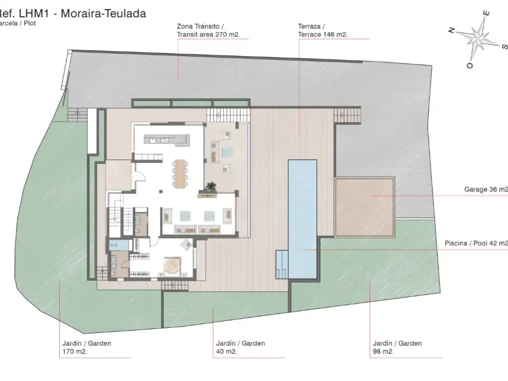 Houses for sale in Moraira  with Air Conditioner, Swimming Pool and Oven