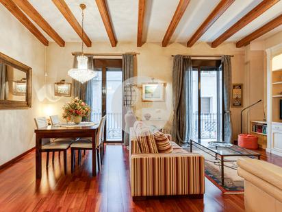 Living room of Flat for sale in  Barcelona Capital  with Air Conditioner and Balcony