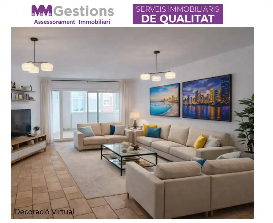 Sala de estar de Piso en venta en Vilafranca del Penedès con Aire acondicionado, Calefacción y Parquet