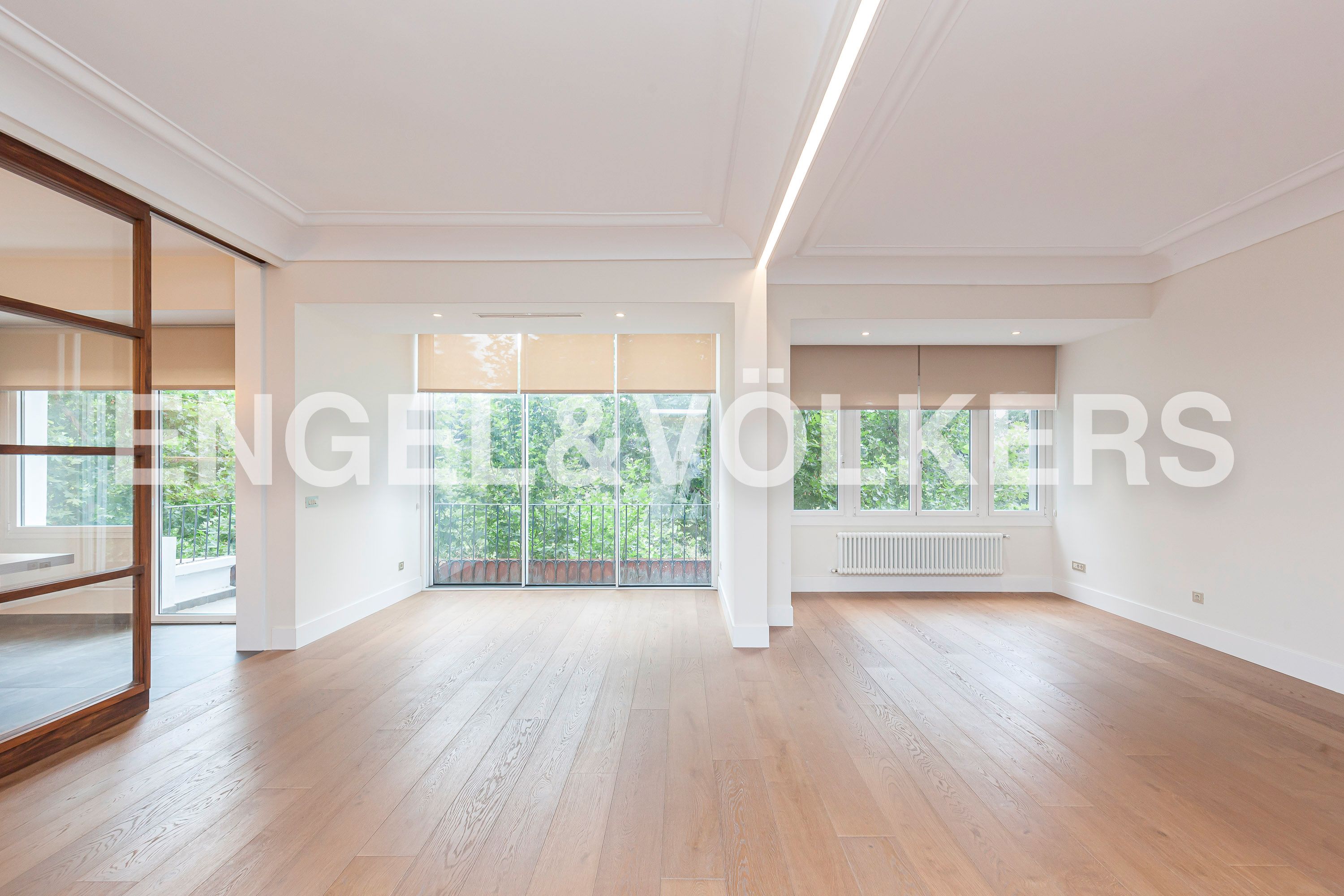 Sala de estar de Apartamento de alquiler en  Madrid Capital con Aire acondicionado, Calefacción y Terraza