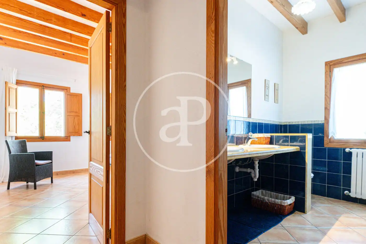 Baño de Casa o chalet de alquiler en Santa Eugènia con Calefacción, Jardín privado y Terraza