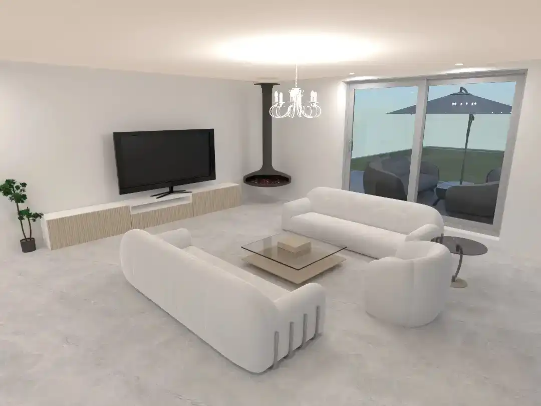 Sala d'estar de Casa o xalet en venda en Viladecavalls amb Piscina