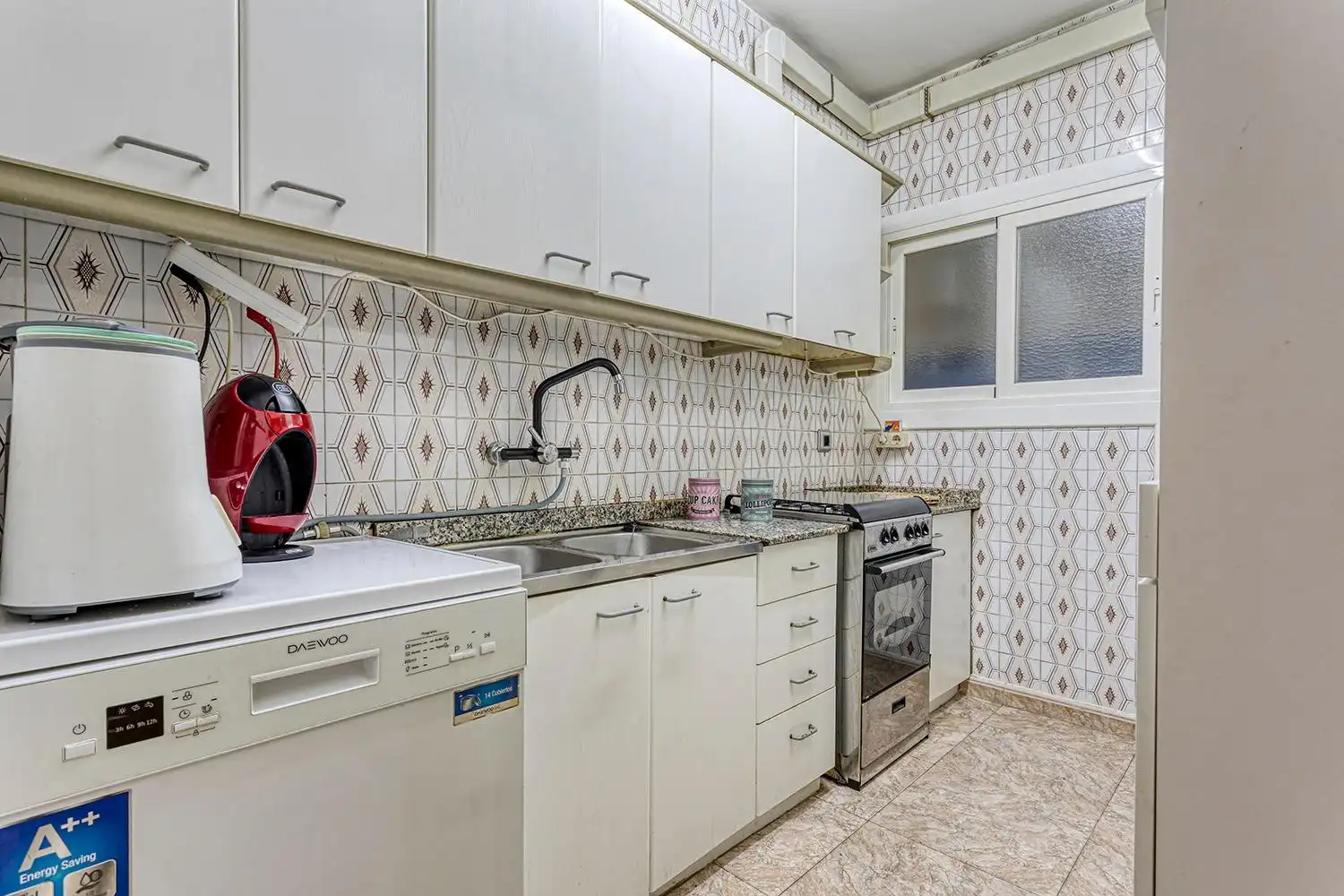 Küche von Wohnung zum Verkauf in Santa Margarida de Montbui mit Heizung, Terrasse und Abstellraum
