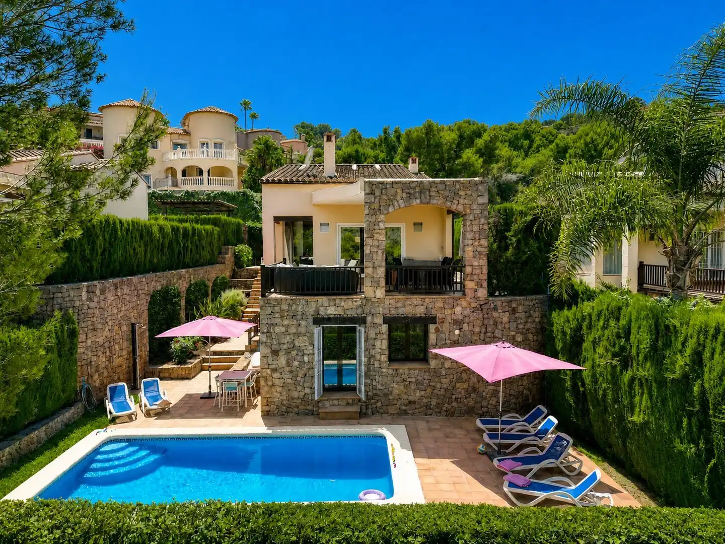Exterior view of Houses for sale in Pedreguer  with Air Conditioner, Heating and Private garden