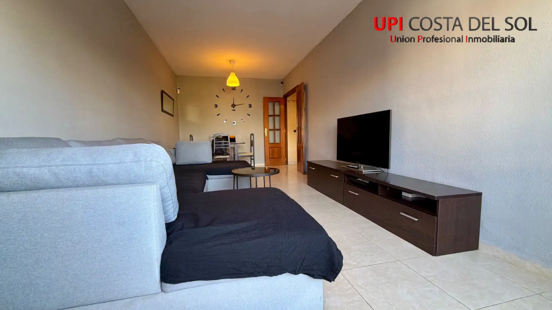 Sala de estar de Piso en venta en Mijas con Terraza, Amueblado y Horno